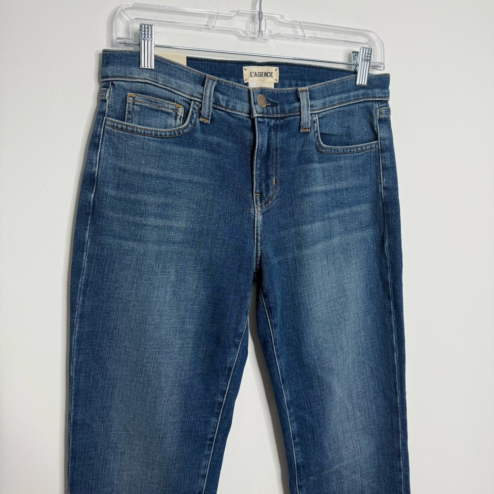 NWT L'agence Mon Jules The Perfect Fit Jeans‎ Authentique Blue Size 25 Casual - Picture 3 of 12